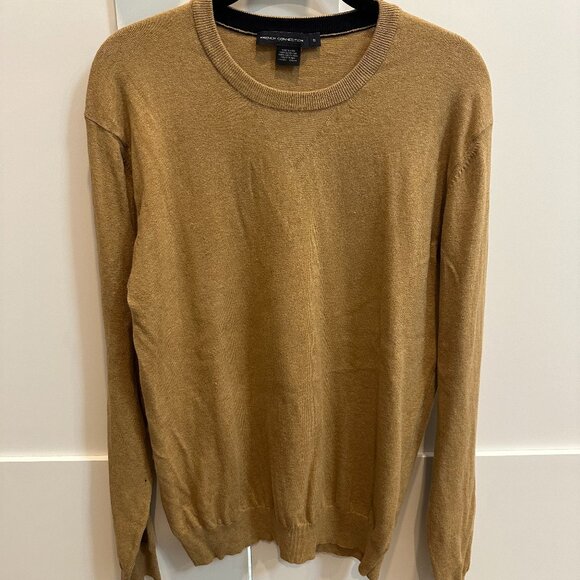 French Connection Camel Crewneck Sweater S - Picture 1 of 2